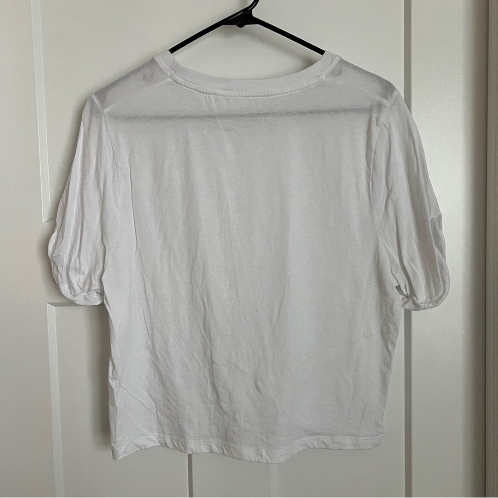 Fabletics Twist Front Top White Size Large - image 3